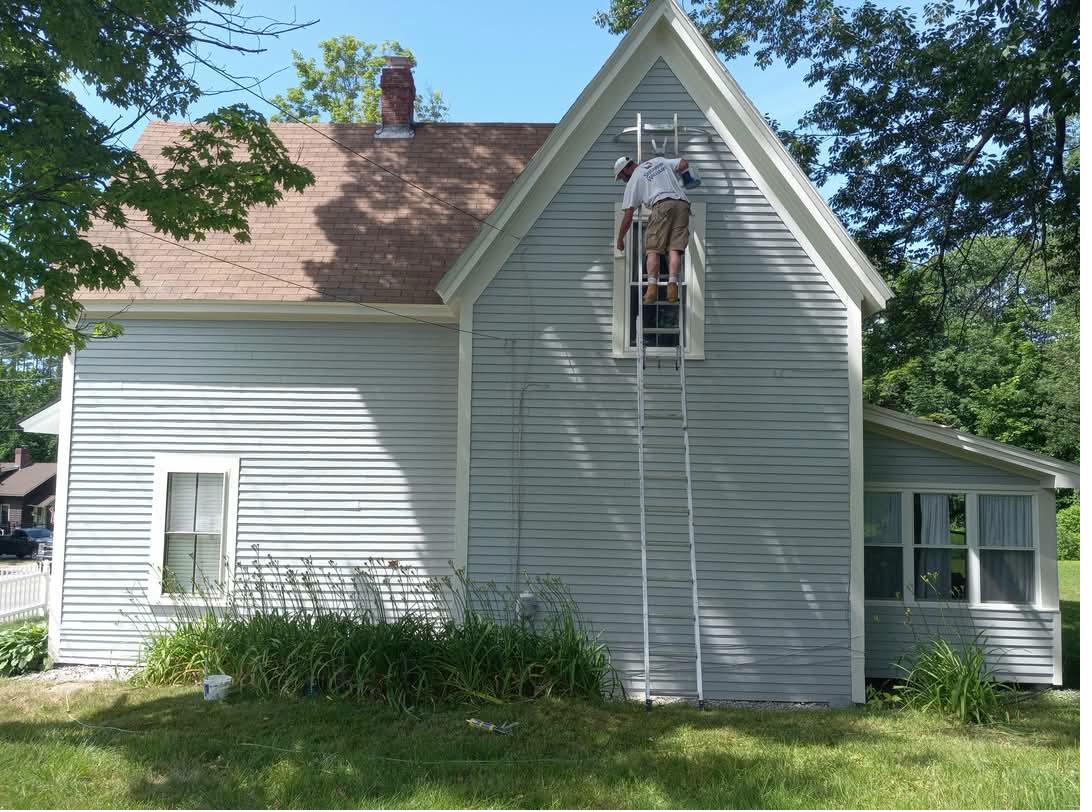 White house freshly painted after