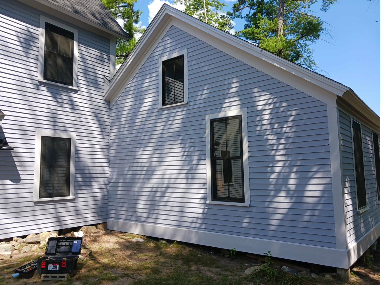 White Victorian home exterior painting